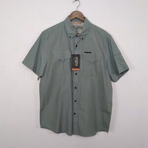NWT Field & Stream Short Sleeve Button Down Shirt Lightweight Outdoor Fishing L